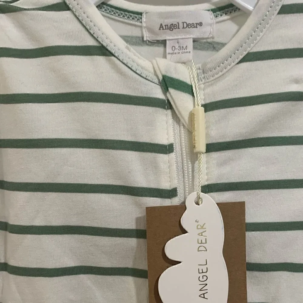 Angel Dear Organic Cotton Footsie Size 0-3 Months